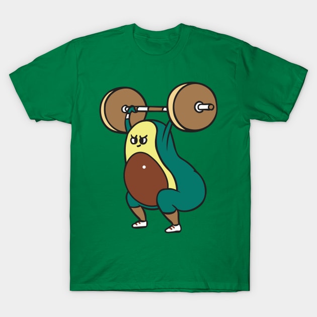 The snatch weightlifting Avocado T-Shirt by huebucket